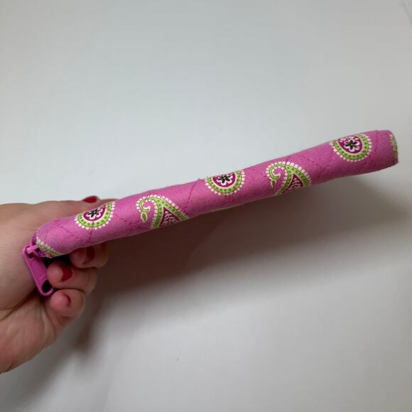 Vera Bradley Bermuda Pink Print Zip Around Wristlet Wallet - Picture 3 of 6